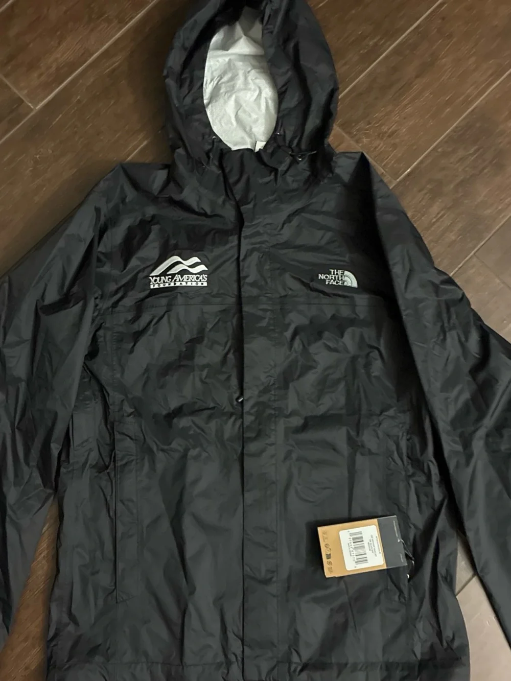 NWT. Brand New The North Face Black Dryvent Waterproof Hooded Jacket.